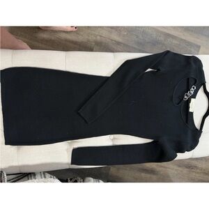 Chic Black Long Sleeve Dress